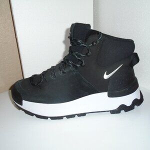 NEW NIKE BLACK CITY CLASSIC LACE UP BOOTS SHOES UNISEX MENS 9 WOMENS 10.5 DQ5601